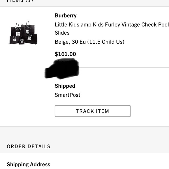 Kids Burberry Slide - Picture 6 of 6